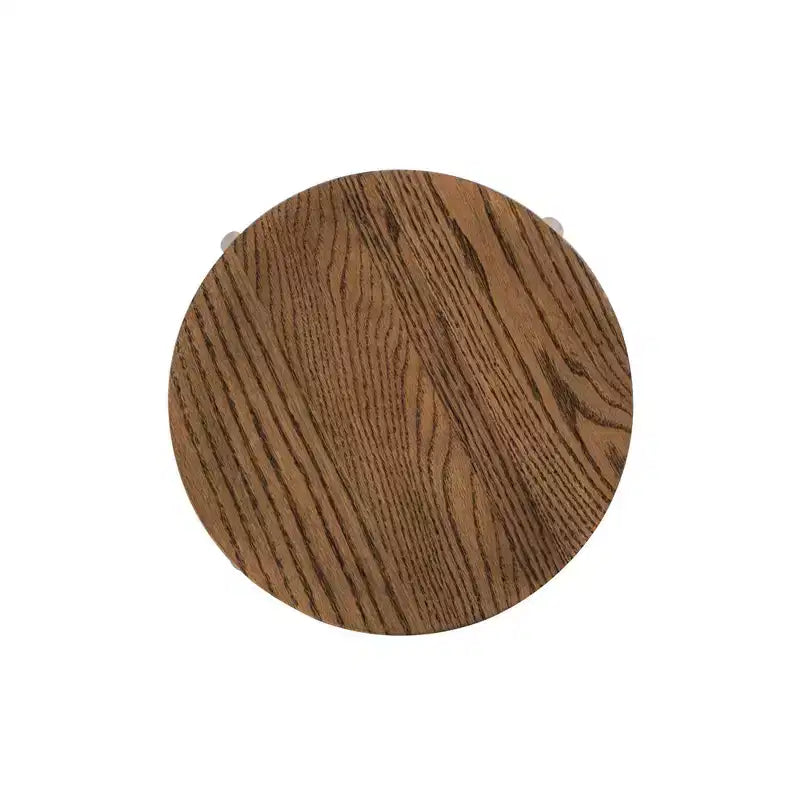 Sgabello da bar regolabile in legno massello di rovere, noce, senza schienale, stile minimalista