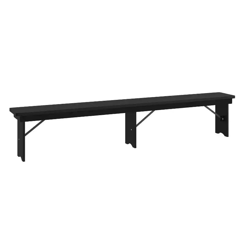 Panca pieghevole stile rustico Merrick Lane 96 x 12 in pino massello