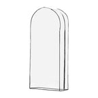 Unique Bargains Clear Garment Bags PEVA Clothes Cover Bags