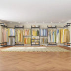Timate U4 U Shape Garment Rack Heavy Duty Clothes Rack, Expandable Clothing Rack Wall Mounted Closet Extra Large Walk in Closet System