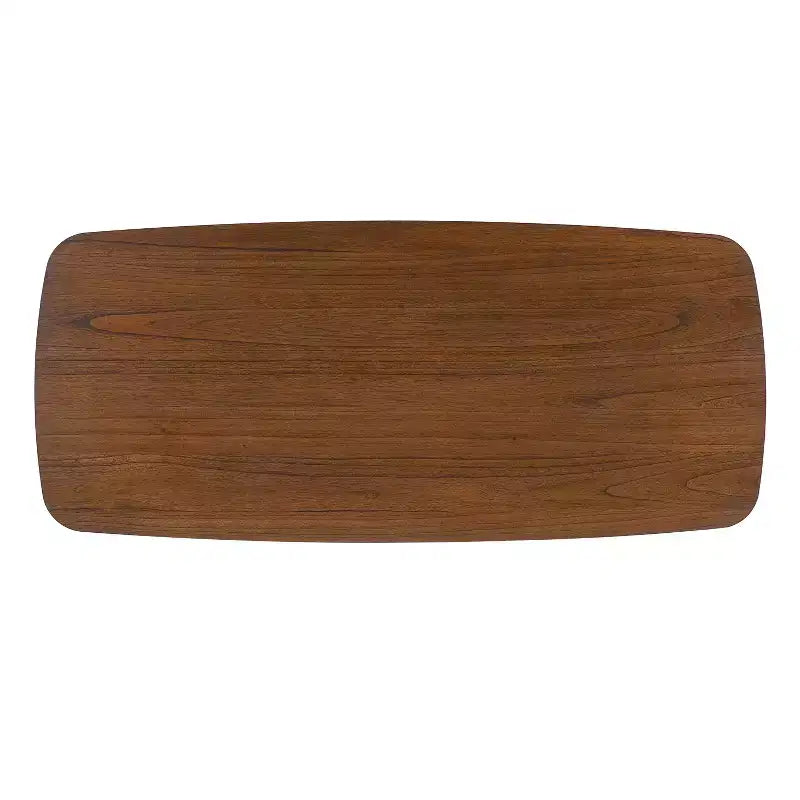 Scrivania per computer da 134 cm in legno per ufficio/casa con 1 cassetto, noce, gambe a otto