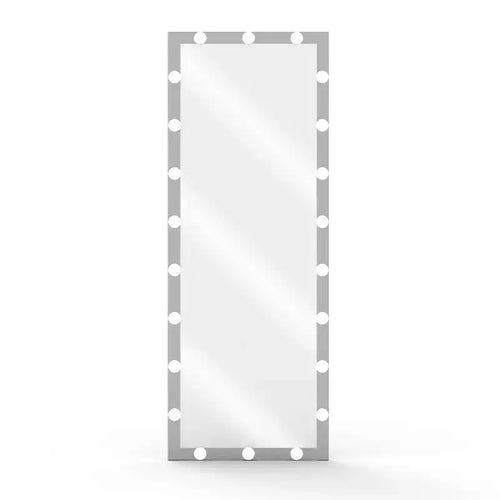 Specchio a figura intera Hollywood 63x24 con luci: 4 modalità colore, controllo touch, a parete o autoportante