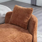 Panca Chaise Lounge Imbottita in ciniglia con cuscino e guanciali, capacità 204 kg