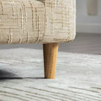 Panca Chaise Lounge Imbottita in ciniglia con cuscino e guanciali, capacità 204 kg