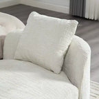 Panca Chaise Lounge Imbottita in ciniglia con cuscino e guanciali, capacità 204 kg