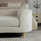 Panca Chaise Lounge Imbottita in ciniglia con cuscino e guanciali, capacità 204 kg