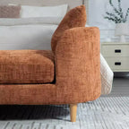Panca Chaise Lounge Imbottita in ciniglia con cuscino e guanciali, capacità 204 kg