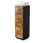 Classificatore in Legno Karl Home15 Pollici Goffrato a 4 Cassetti