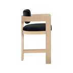 Sgabello da bar da banco in velluto Art Déco con braccioli, verde, in legno massello di caucciù, portata 136 kg