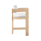 Sgabello da bar da banco in velluto Art Déco con braccioli, verde, in legno massello di caucciù, portata 136 kg