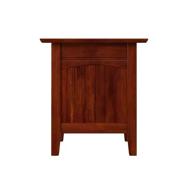 Tavolino da salotto Nantucket con 2 porte USB e 2 prese di corrente, legno massello, bianco