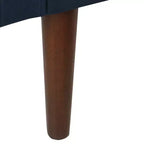 Sedia accent Parsons classica imbottita, tessuto trapuntato, gambe in legno massello