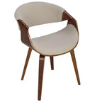 Sedia da pranzo di design Curvo Mid-Century Modern - LumiSource