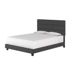 Marino Linen Channel Upholstered Platform Bed - Eco Dream