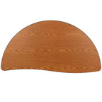 Tavolo attività a onda a semicerchio da 47,5", regolabile in altezza, piano in laminato, per bambini 3-9 anni