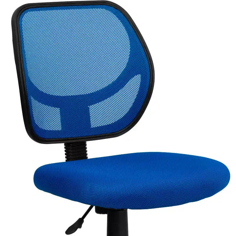 Sedia da ufficio girevole a rete con schienale medio, altezza regolabile, base a 5 razze con ruote