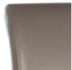 Sgabello da bancone con sedile in pelle bicast, struttura in betulla massiccia, altezza seduta 63,5 cm, 125 kg