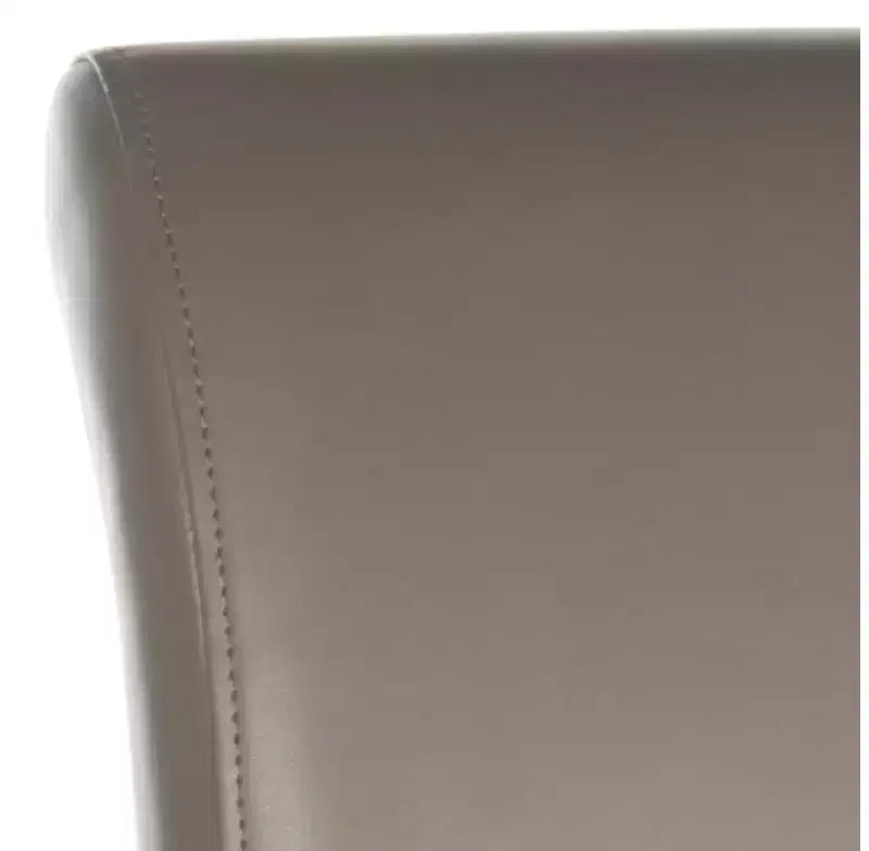 Sgabello da bancone con sedile in pelle bicast, struttura in betulla massiccia, altezza seduta 63,5 cm, 125 kg