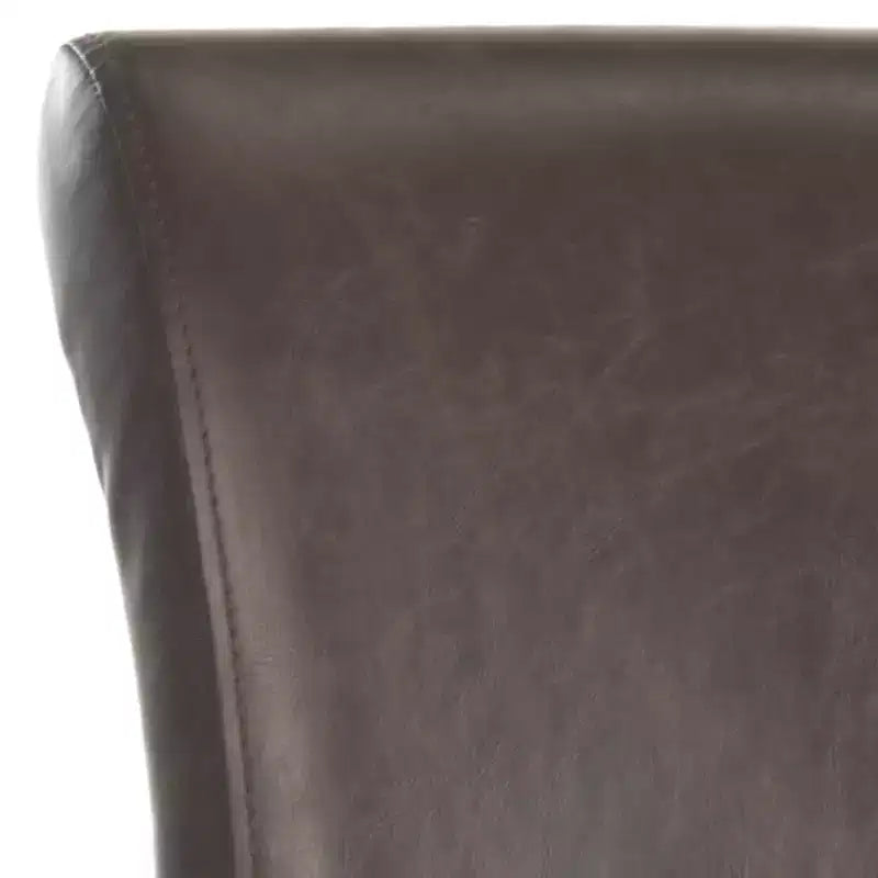 Sgabello da bancone con sedile in pelle bicast, struttura in betulla massiccia, altezza seduta 63,5 cm, 125 kg