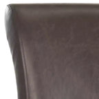 Sgabello da bancone con sedile in pelle bicast, struttura in betulla massiccia, altezza seduta 63,5 cm, 125 kg